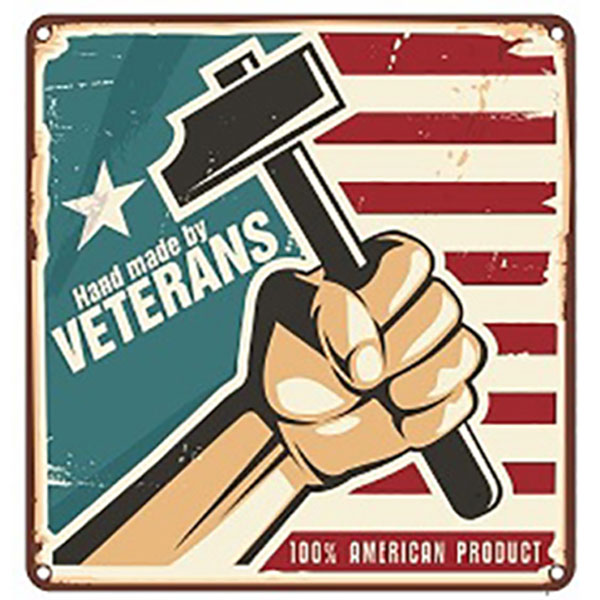 Veteran Dark Cherry Flag Case