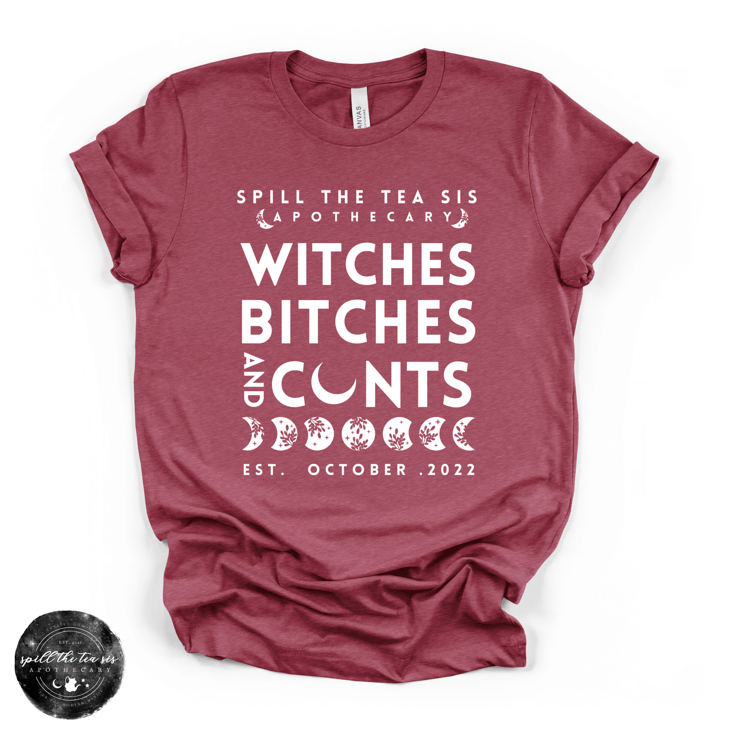 Witches, Btches & Cnts Tee | Bold Witchy Statement Graphic T-Shirt