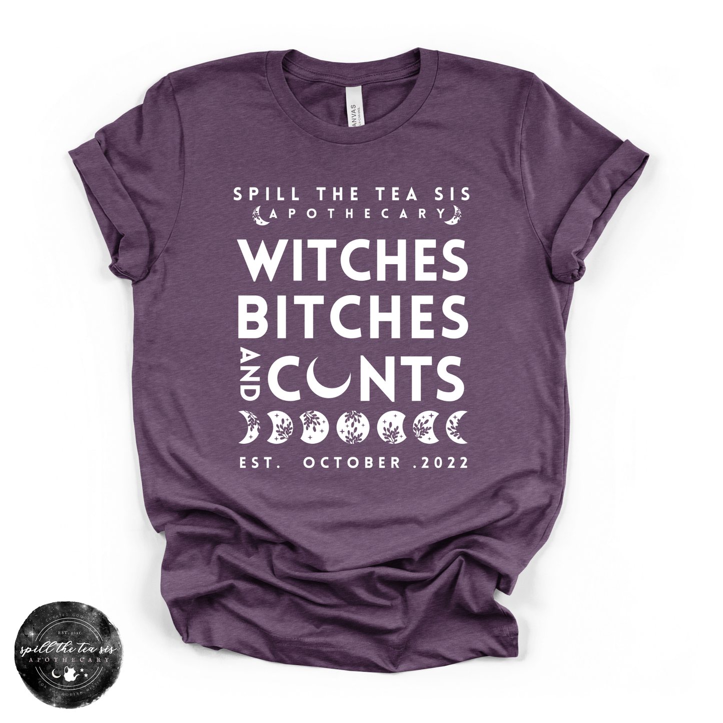 Witches, Btches & Cnts Tee | Bold Witchy Statement Graphic T-Shirt