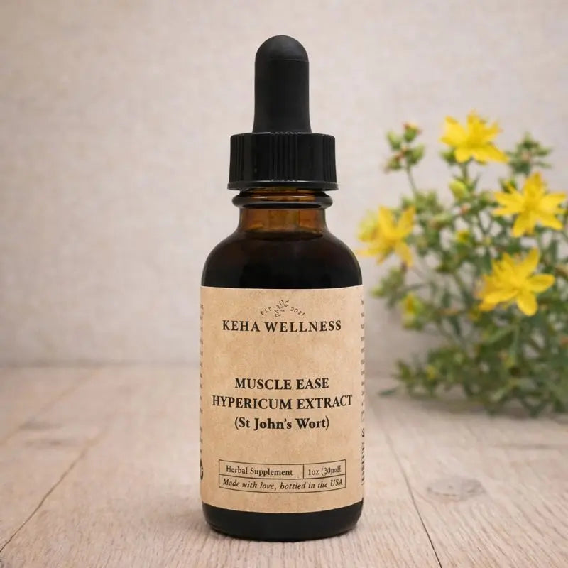 Muscle Ease — St John's Wort Tincture | Organic Herbal Extract