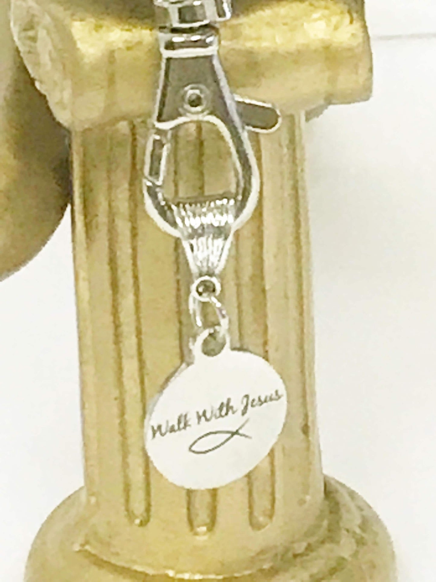 Walk With Jesus Keychain, Christian Gift for Her, New Car Gift For Daughter, Going To College Gift, Baptism Gift, Confirmation Gift of Love