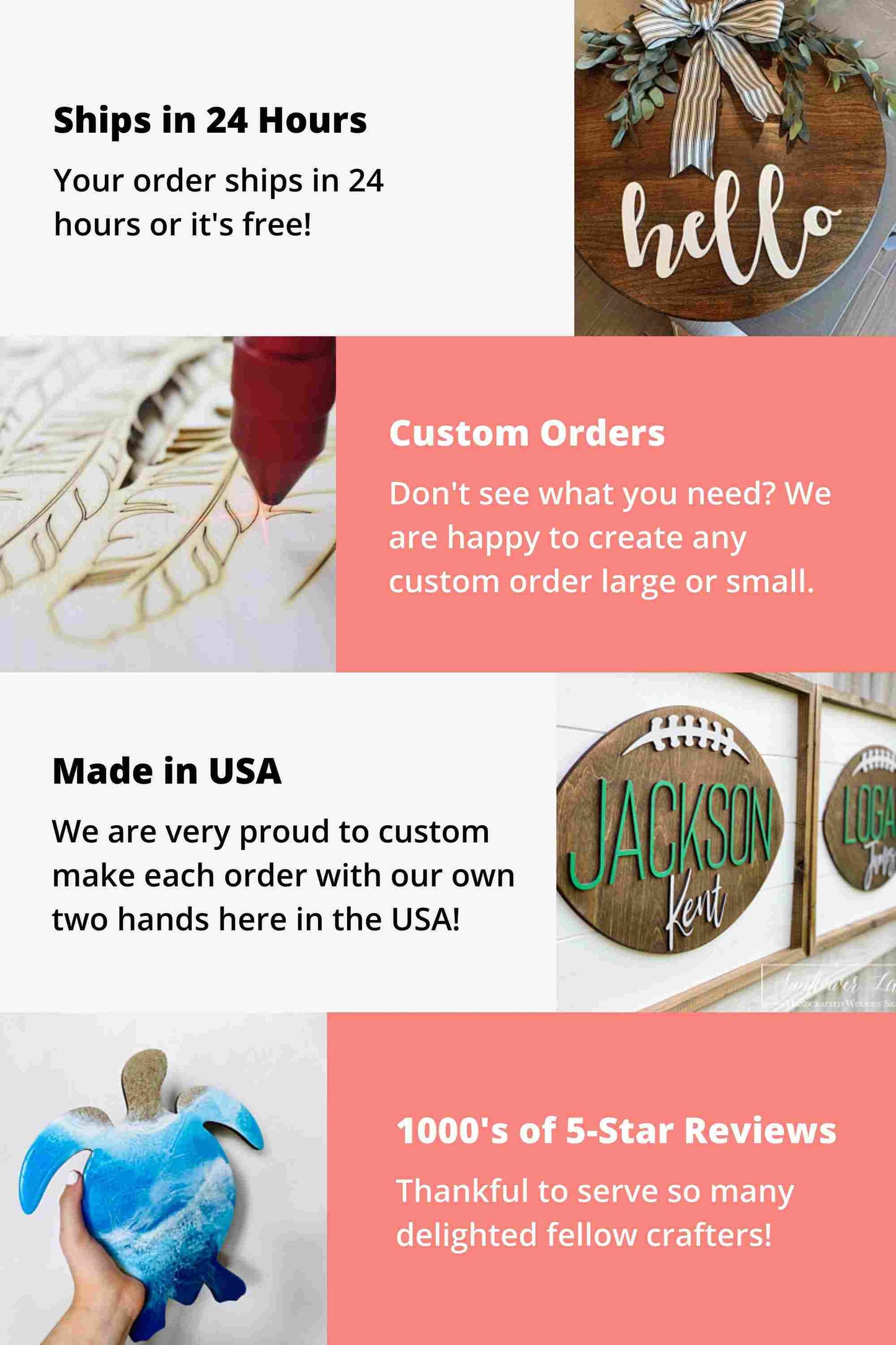 Unfinished Wood Craft Easter Eggs up to 46"  DIY