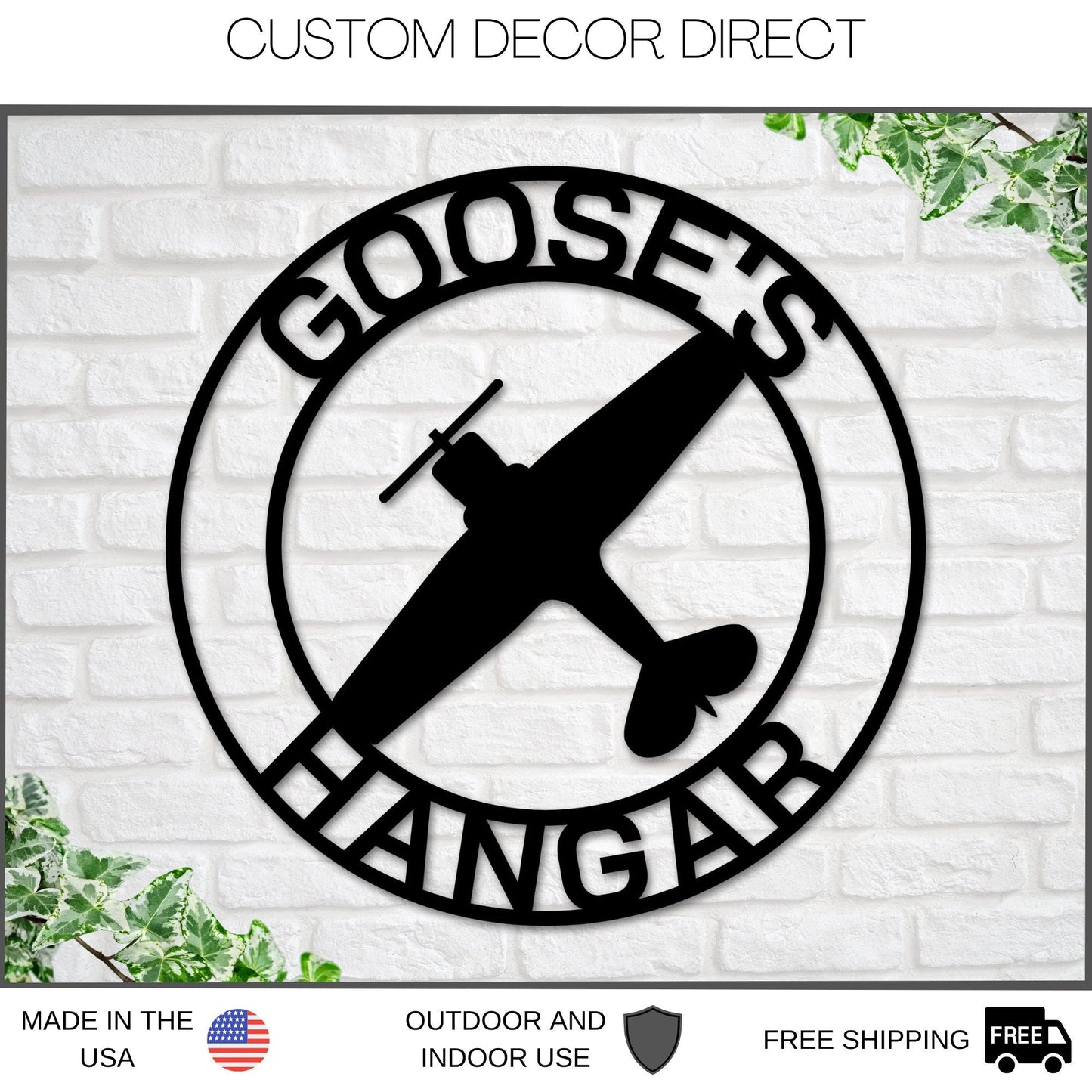 Airplane themed Nursery Sign, Airplane Name Sign, Metal Circle Name Sign, Custom Baby Sign, Kids Airplane Name Sign, Aviation Nursery Decor