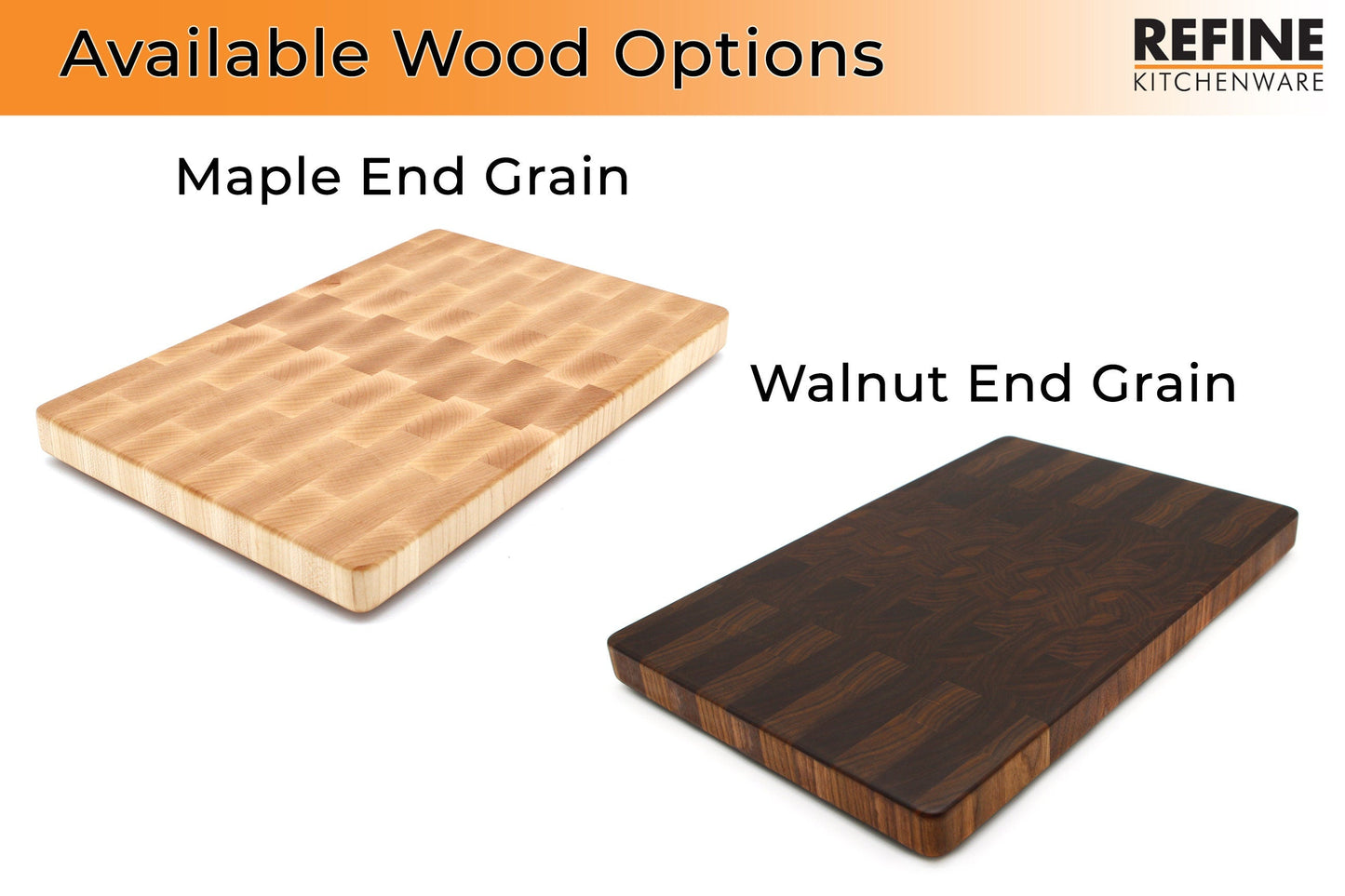 Large End Grain Walnut Cutting Board With Edge Engraving, Walnut Butcher Block with Edge Engraving, Wedding Gift, Gift for Him, USA Made