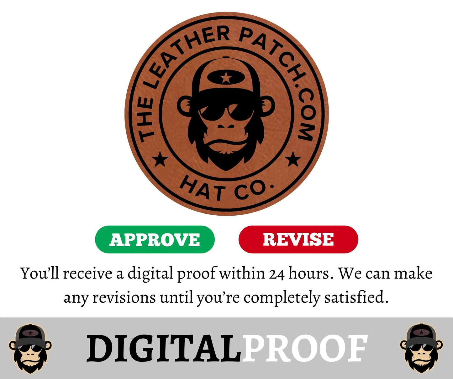 Custom Beanie with Leather Patch