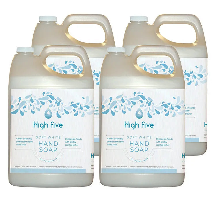 HighFive Soft White Premium Lotion Hand Soap, 1 Gallon
