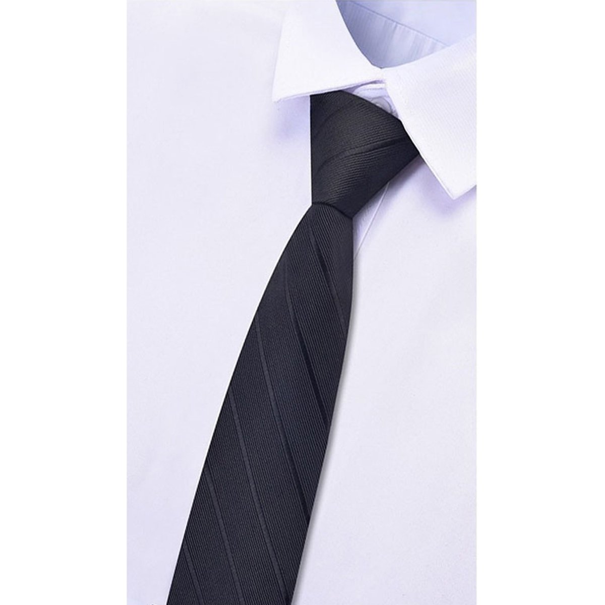 Men’s Pre-Tied Zipper Necktie – Easy Formal Wear with Tailored Look