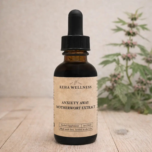 Anxiety Away — Motherwort Tincture | Organic Calming Herbal Extract