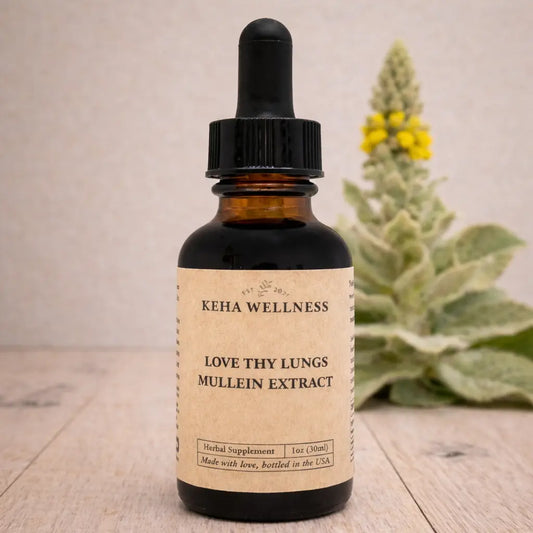 Love Thy Lungs 1oz — Mullein Tincture Collab | Organic Respiratory Support