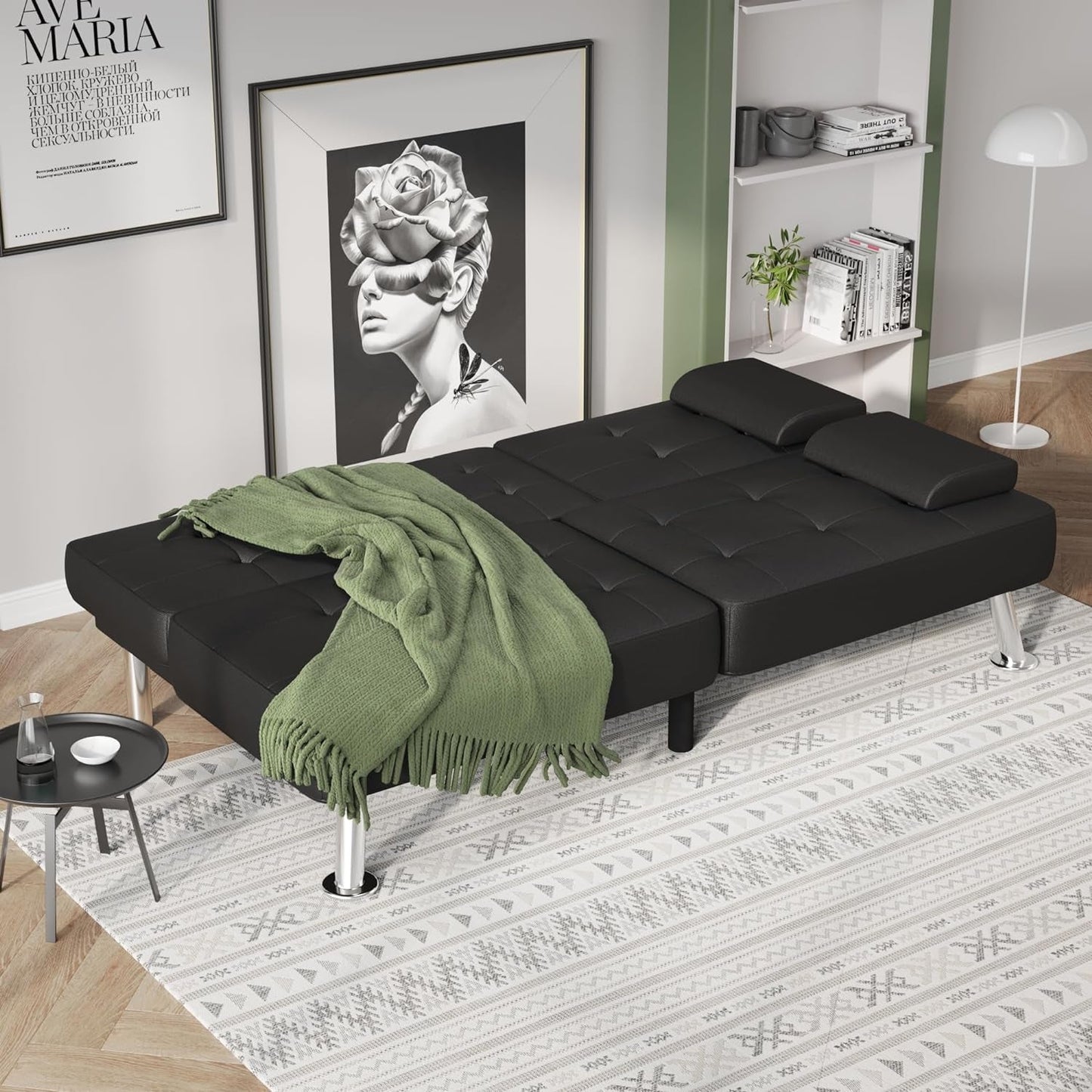 Futon Sofa Bed Modern Folding Futon Set Convertible Recliner Lounge