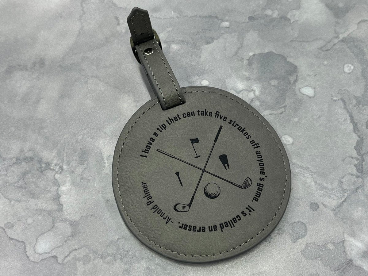 Personalized Golf Leather Tee Holder