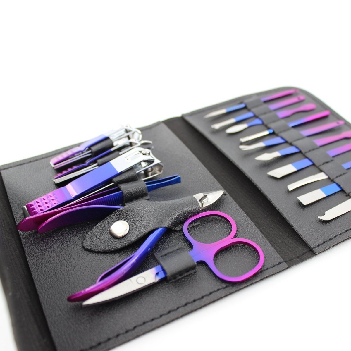 Nail Clippers Pedicure Kit – 16-Piece Grooming Set with Case