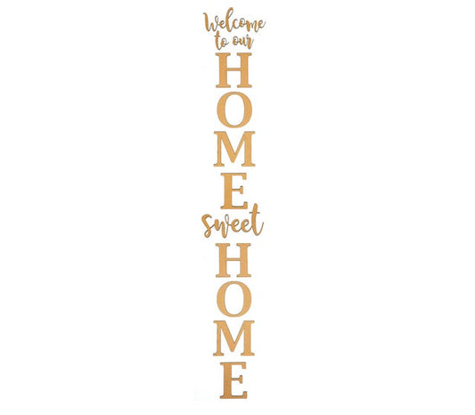 3D Welcome to our HOME Sweet HOME DIY Front Porch Leaner Kit