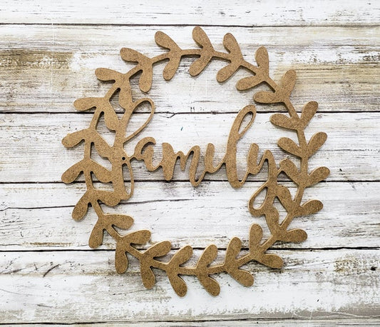 MDF Family Wreath