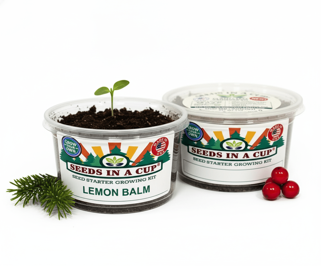 Lemon Balm Grow Kit | Grow Fresh Lemon Balm from Seed | Seeds In A Cup®