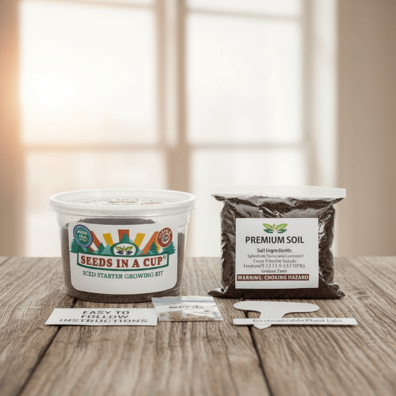 Mustard Greens Grow Kit | Grow Mustard Greens from Seed | Seeds In A Cup®