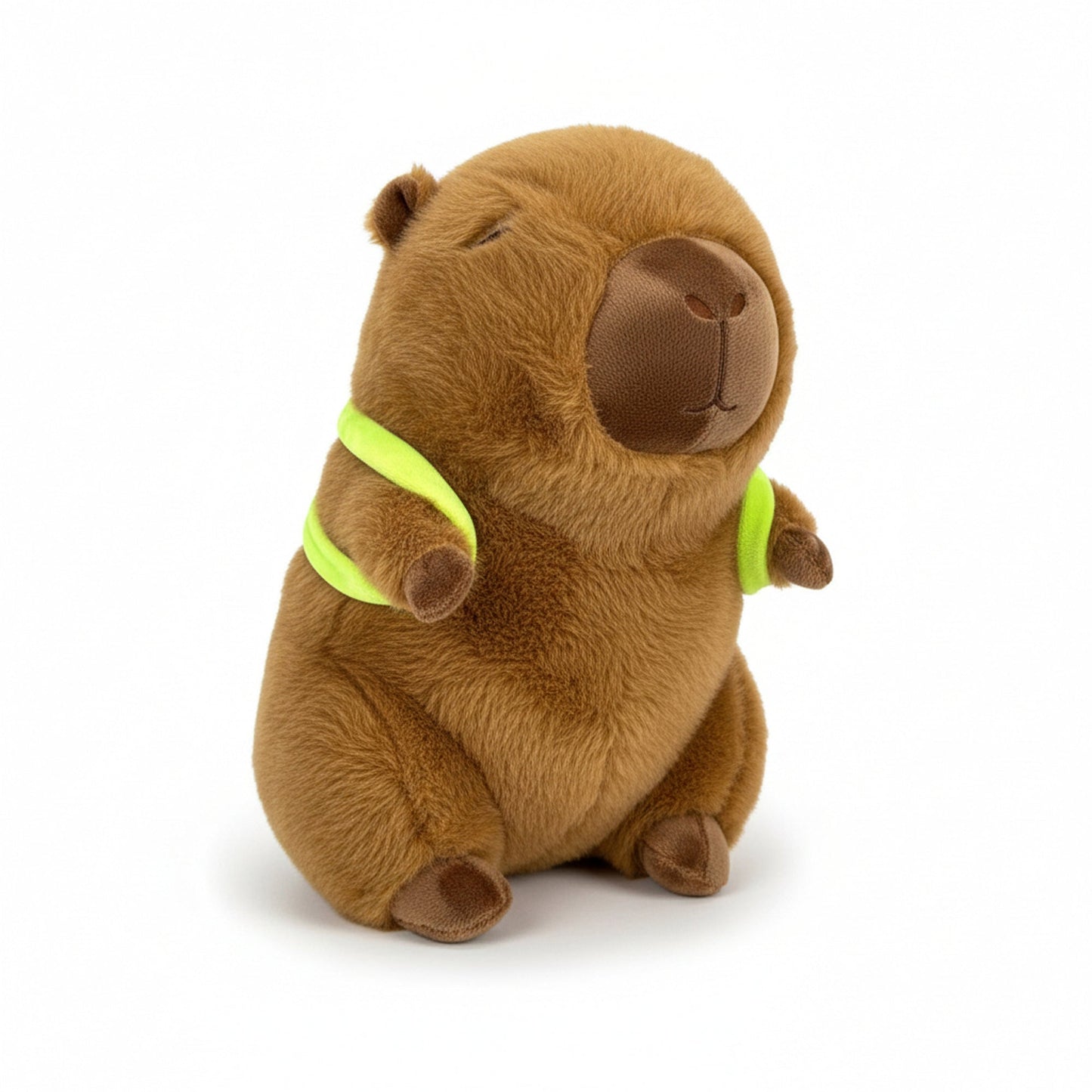Soft Capybara Plush Toy with Turtle Backpack – Kid-Friendly Gift
