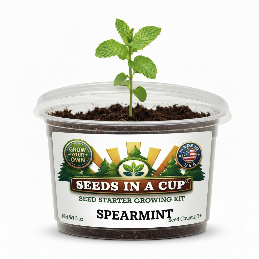 Spearmint Grow Kit | Grow Fresh Spearmint from Seed | Seeds In A Cup®