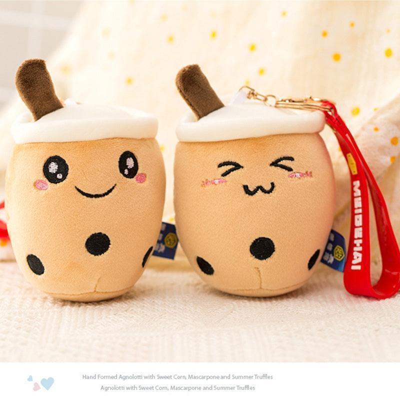 Cute Bubble Tea Keychains 3-Pack for Keys, Bags, and Gifts