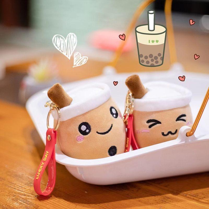 Cute Bubble Tea Keychains 3-Pack for Keys, Bags, and Gifts
