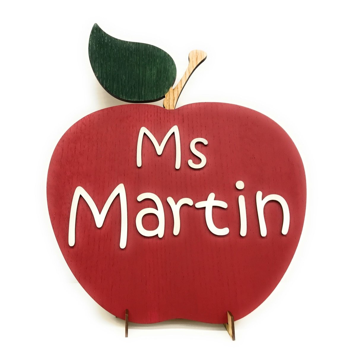 Teacher Apple Sign Personalized with Name