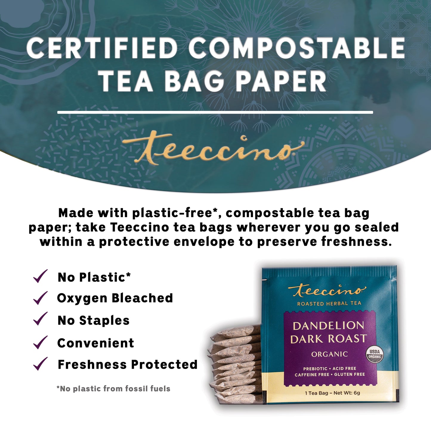 Dandelion Dark Roast Herbal Tea