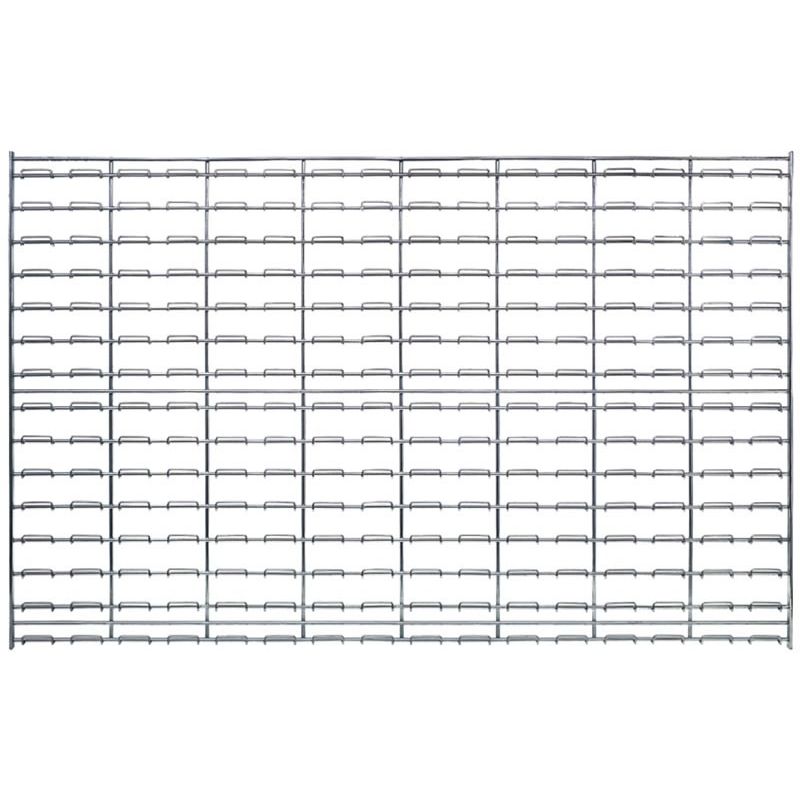 Quantum Storage Systems Chrome Wire Wall Grid Panel, 48" W x 30" H (Louvered)