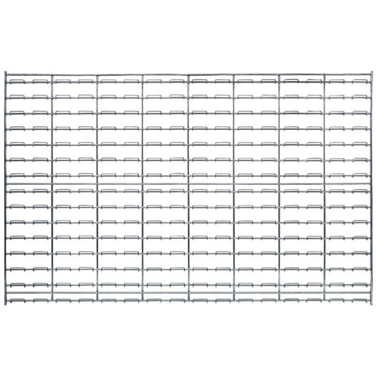 Quantum Storage Systems Chrome Wire Wall Grid Panel, 48" W x 30" H (Louvered)